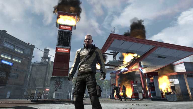 In "inFAMOUS," you play as Cole McGrath, a newly minted superhero.